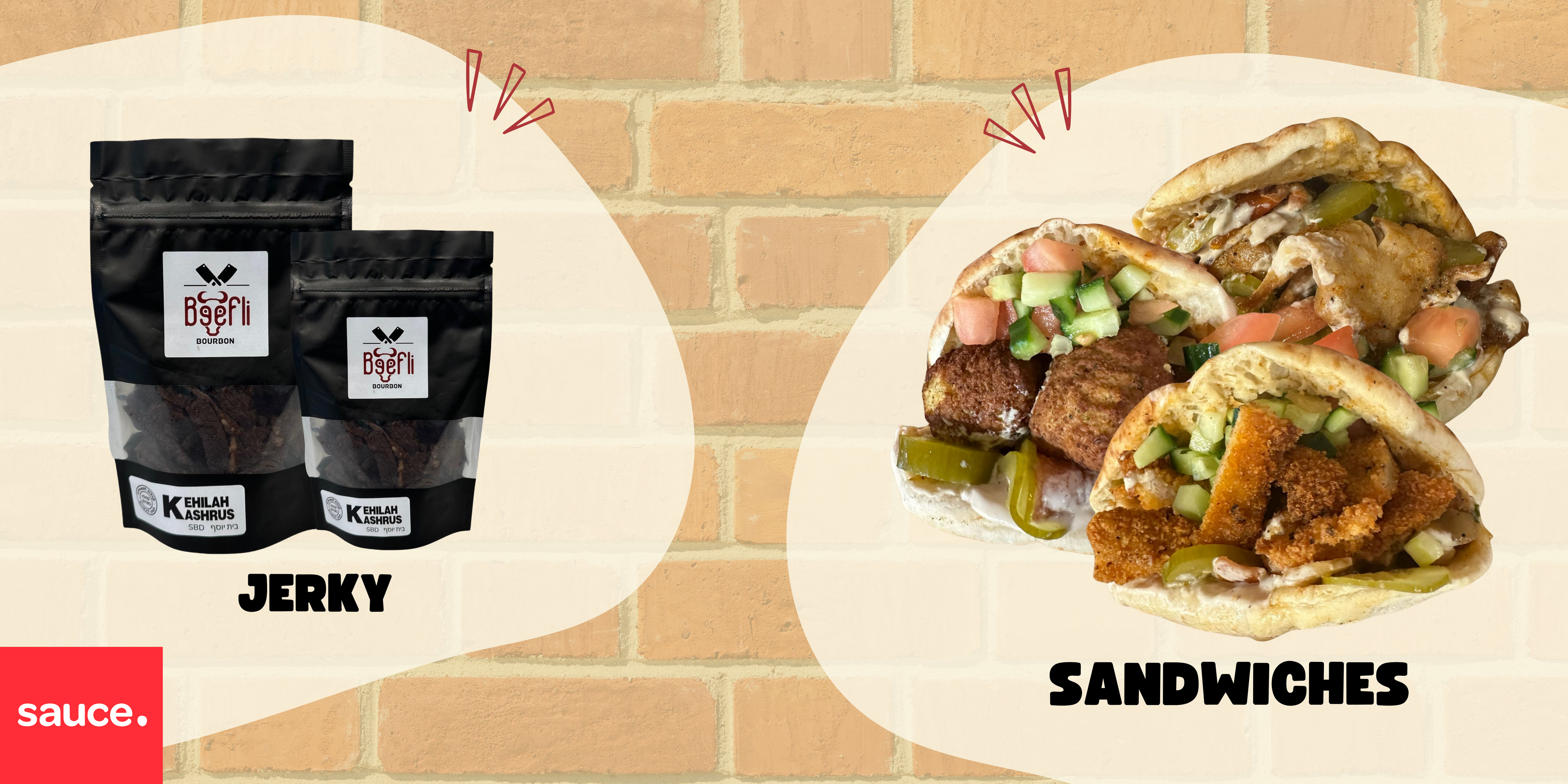 Beefli kosher jerky and sandwiches available for pickup and delivery on GetSauce.